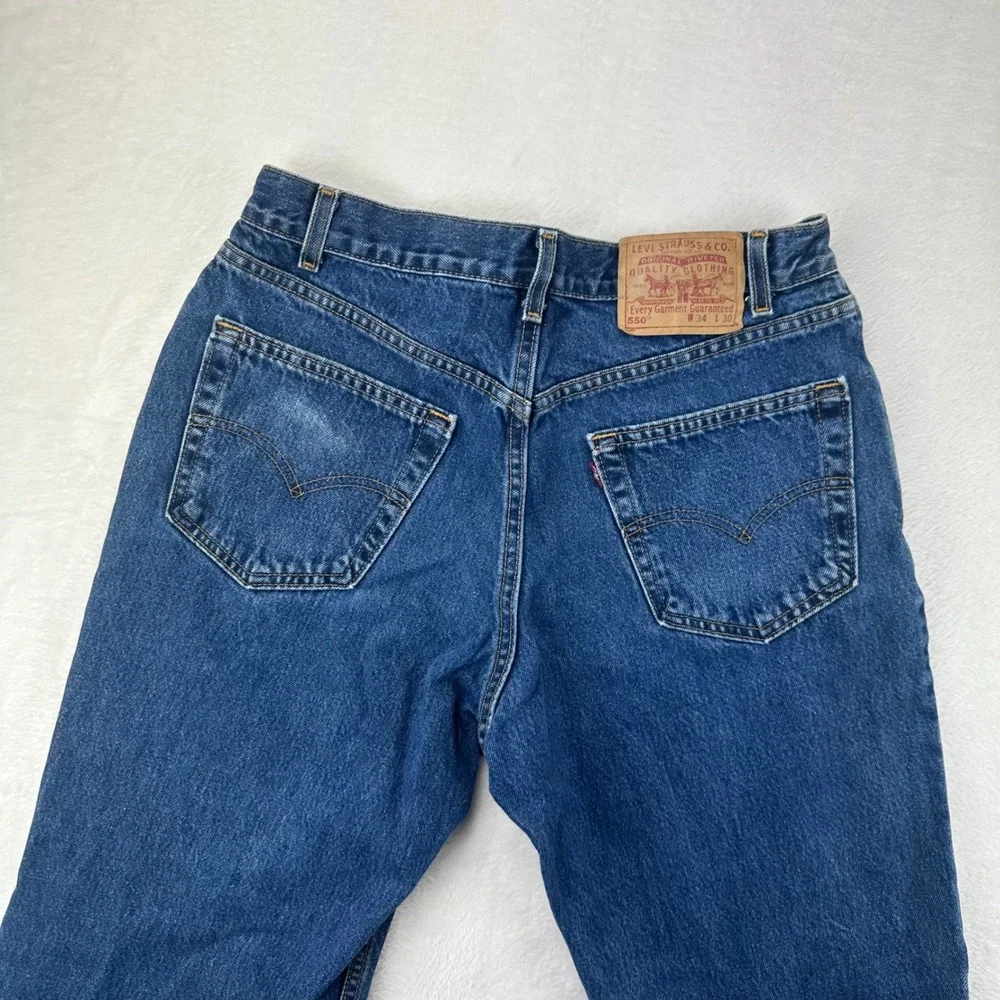 Levi's‎ 550 Jeans Mens 34x30 Blue Relaxed Fit Tapered Leg Denim 100% Cotton VTG